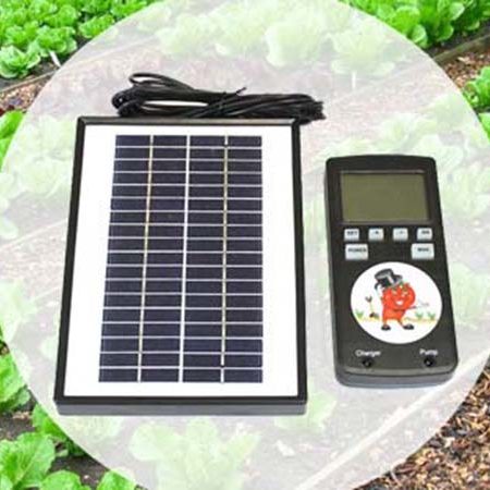 Фото контроллера на солнечной батарее для управления капельным поливом